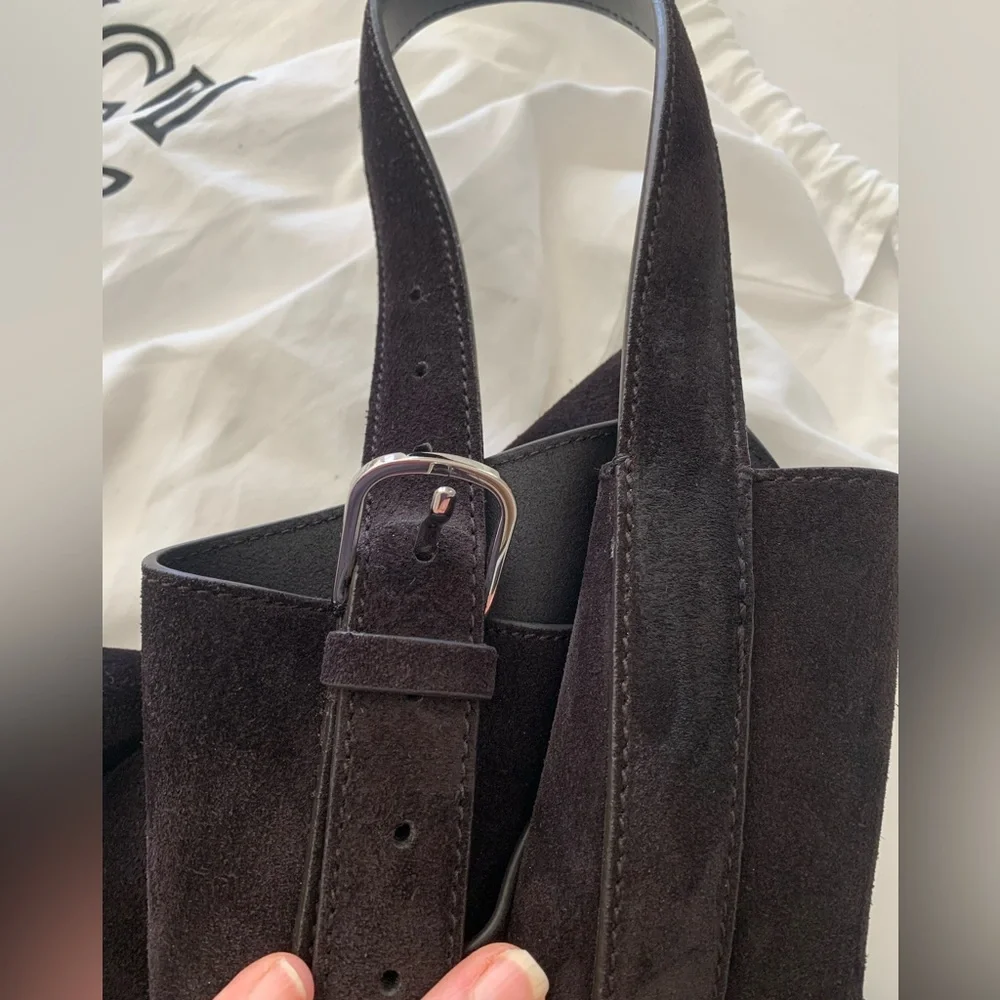Toteme Suede Belted Tote Bag